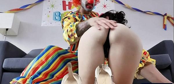 She does party tricks on clown